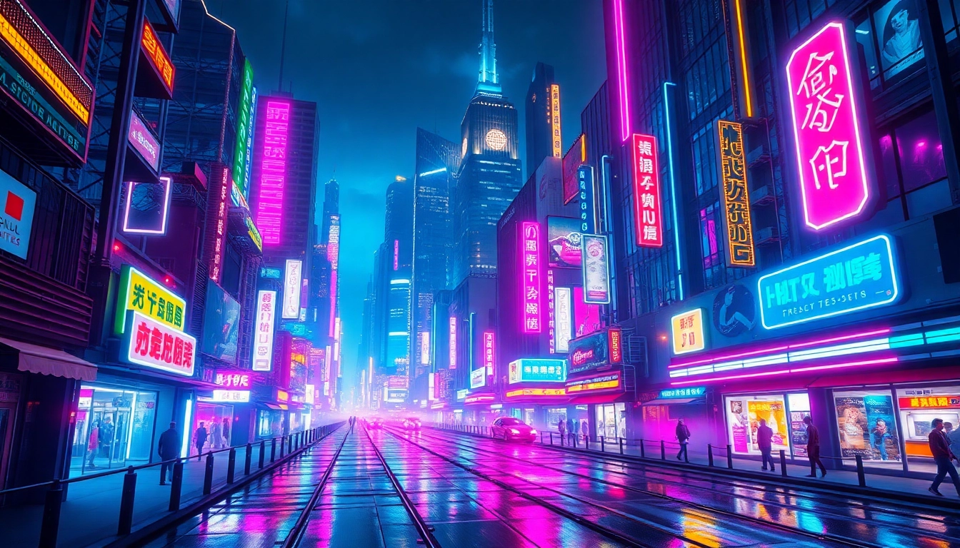 High-quality ai image generator no restrictions creates vivid cyberpunk cityscapes with neon glow effects for digital artists and creators.