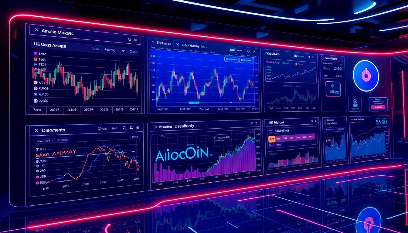 Aicoin cryptocurrency analysis dashboard with real-time market data and charts for investors